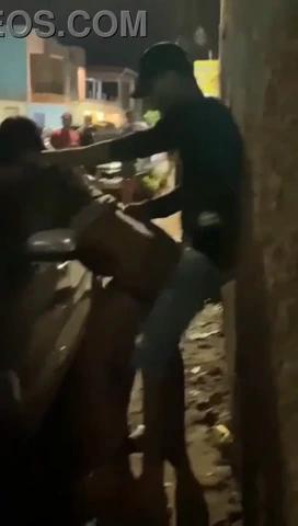 A viral porn video on the street porn video