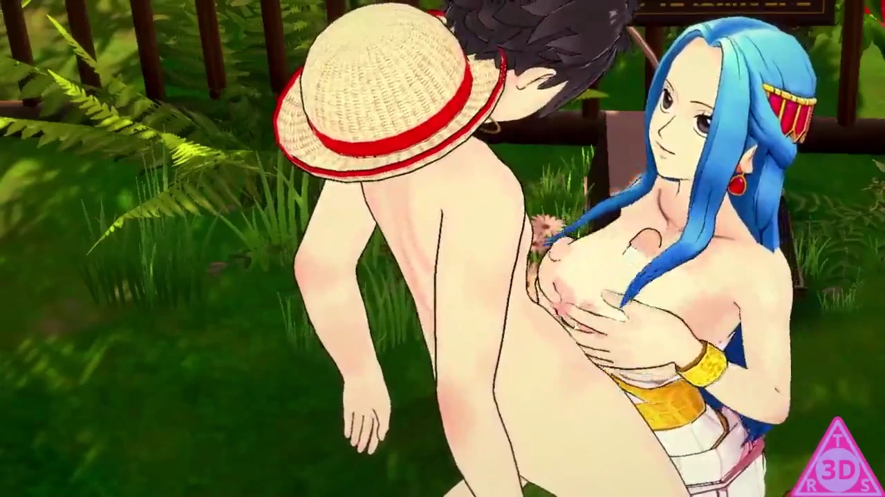 Nefertari Bibi in a wild porn video with Rufy and One Piece hentai porn video